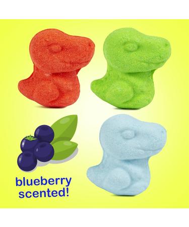 Kid's Dinosaur Bath Bombs Set - 10 Fizzy Red, Green & White Bombs for Fun Bubble Bath - Perfect Children's Gift - Buy Online on SooperMarket.com