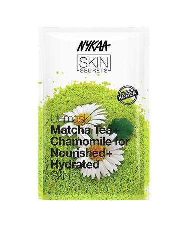 Nykaa Naturals Skin Secrets Bubble Sheet Mask Matcha Tea and Chamomile 0.67 oz - Hydrating Brightening Sheet Face Mask - Improves Skin Texture