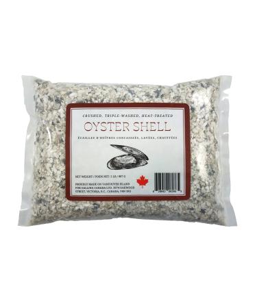 100% Pure Crushed Oyster Shell (2 lb) | Calcium Supplement for Laying Hens | Backyard Chickens | Made in Canada