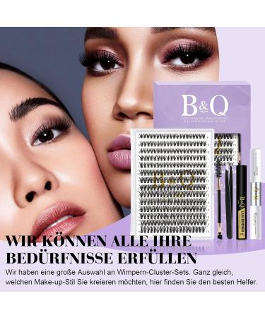 LASH Extension Set B & Q | 280 PCs 0.07C 9-15 Mix - Best Eyelash Extensions for Beginners with Glue & Applicator - Buy Online on SooperMarket.com