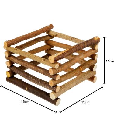 Trixie Natural Living Free-Standing Hay Manger 15 x 11 x 15 cm - Buy Online on SooperMarket.com