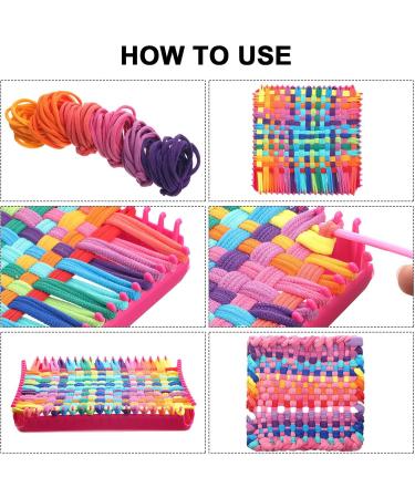 12 Colors Potholder Loops Weaving Craft Kit - 192 Pieces, Compatible with 7 Inch Loom - Buy Online on SooperMarket.com