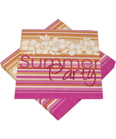 HEKU Summer Party cocktail napkins 3-ply 25 x 25 cm 150 pieces stylish design ideal for celebrations conveniently packaged