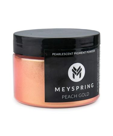 MEYSPRING Peach Gold Mica Powder for Epoxy Resin - 50 Grams - Great for Resin Art and UV Resin - Epoxy Resin Color Pigment