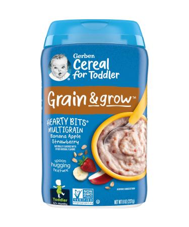 Gerber Hearty Bits MultiGrain Cereal 12+ Months Banana Apple Strawberry 8 oz (227 g)