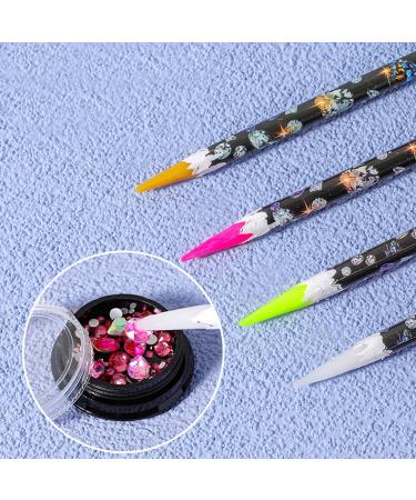 Rhinestone Picker Tool Adhesive Point Drill Resin Pens - DIY Accessories for Nails Crafts Makeup Face Clothes Shoes Gem Pick up Tool Rhinestone Applicator Puchen - Buy Online on SooperMarket.com