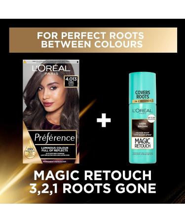 L'Oreal Paris Preference Long Lasting Permanent Hair Colour 4.013 Paris - Vibrant and Luminous - Buy Online on SooperMarket.com