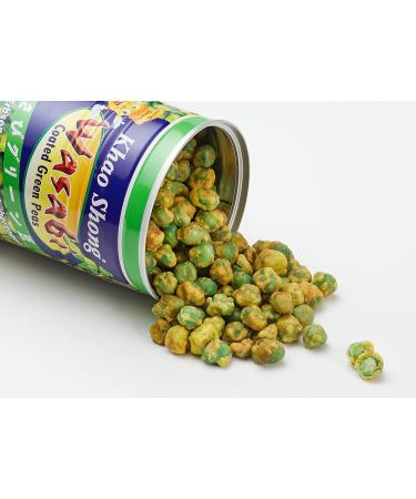 Khao Shong Wasabi Green Peas | Crispy Low-Fat Snack | 2 Pack (280g x 2) | Medium Sharpness | International Shipping Available - Buy Online on SooperMarket.com