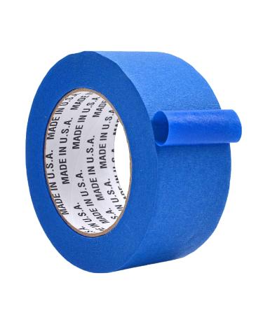 WOD PMT21B Blue Painter s Tape - 2 inch x 60 yds. Thick & Wide Masking Tape for Safe Wall Painting  Building  Remodeling  Labeling  Edge Finishing 2 inch - Pack of 1