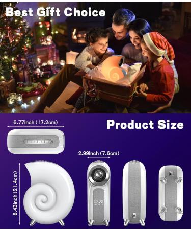 Bestyijo Daylight Alarm Clock - Sunrise Sunset Simulation Bluetooth Audio 8 White Noise Sounds 4 Alarms & Bedside Lamp | International Shipping Available - Buy Online on SooperMarket.com