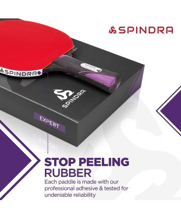 Spindra Ghost Performance Ping Pong Paddle - Dual Offensive Rubber, Durable Carry Case - Expert Table Tennis Racket for Winning Matches - Buy Online on SooperMarket.com