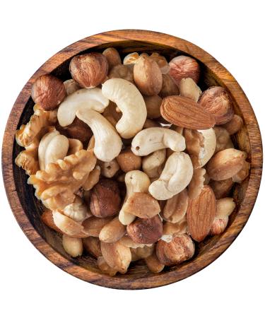 Bremer spice trade nut mix nature nut mix made of cashew nuts walnuts peanuts almonds & hazelnuts unsalted without added sugar 3 x 200g 600 g (1 Pack)