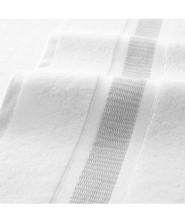 Aston & Arden Aegean Striped Turkish Hand Towels - Set of 4, 600 GSM, Eco-Friendly Cotton Blend, Weathered Grey - Buy Online on SooperMarket.com