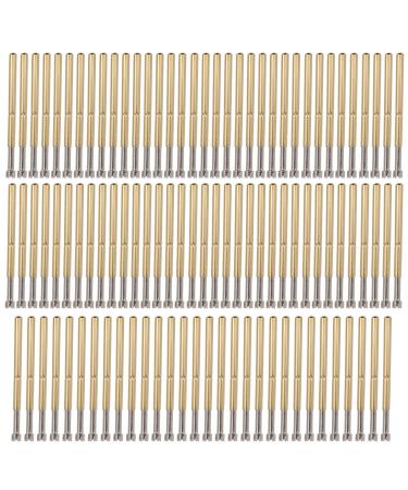 100Pcs Spring Probe 2mm 4 Claws Brass Spring Loaded Contact Pins Test Probe Hardware Tool P125-Q for Solder Joints Solder Pads Test Tools Strong Versatility