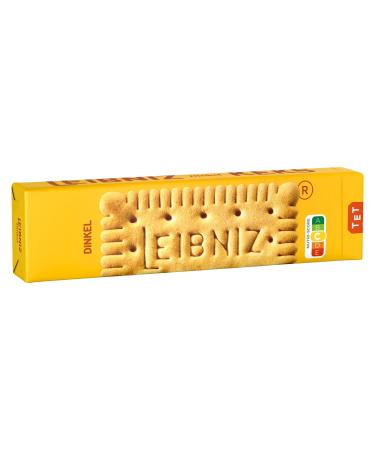Leibniz Dinkelkeks 190 g crispy cookies with 100 % spelled flour baked only real with 52 teeth (1 x 190 g) spelled biscuit 190 g (1 Pack)