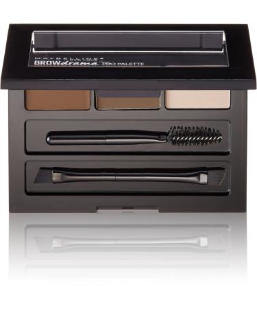 Maybelline New York Brow Drama Pro Eyebrow Palette  Deep Brown  0.1 oz.