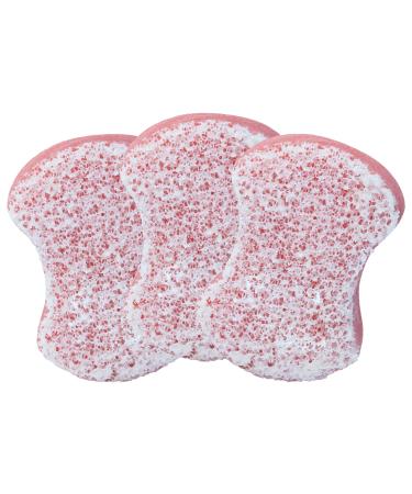 Spongeables Pedi-Scrub Foot Buffer The Soap is in the Sponge Contains Tea Tree Oil Foot Exfoliating Sponge with Heel Buffer and Pedicure Oil 20+ Washes Watermelon Scent 2oz Sponge Pack of 3