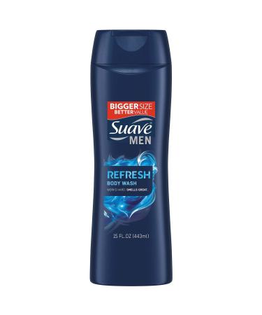 Suave Men Body Wash  Refresh  15 Fl Oz