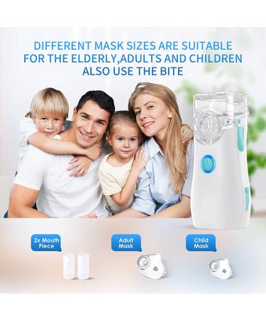 Portable Handheld Mesh Nebulizer Machine for Adults & Kids - Adjustable Mist, Ideal for Lung Problems - Travel & Home Use - Beige - Buy Online on SooperMarket.com