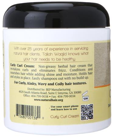 Taliah Waajid Curls Waves Curl Cream 6oz - Natural Curly Hair Styling - Buy Online on SooperMarket.com