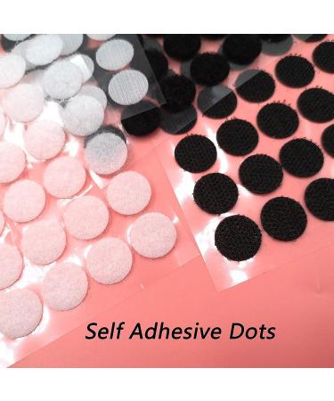 Self Adhesive Dots  108 Pairs 0.59 Diameter Hook and Loop Dots with Waterproof Sticky Dots Strong Adhesive for New Years Decorations Supplies  Glue Dots Classroom Office Home Black and White 7D-HL-DOT-BLWH - Buy Online on SooperMarket.com