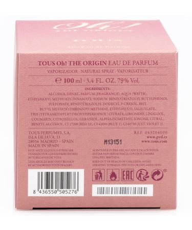 Tous Oh The Origin Women EDP Spray 3.4 oz Fruity 3.4 Ounce (Pack of 1) - Buy Online on SooperMarket.com