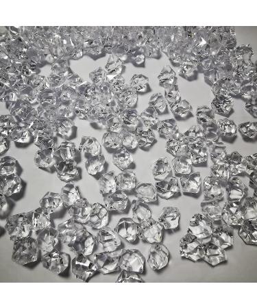 1000 Pcs Clear Acrylic Vase Fillers for Centerpieces - Fake Ice Cubes, Crushed Ice Crystals, Rocks, Diamonds - Wedding Decor Photography Props - Buy Online on SooperMarket.com
