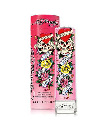 Ed Hardy Women's Perfume Fragrance by Christian Audigier, Eau De Parfum, 3.4 Fl Oz 3.4 Fl Oz (Pack of 1)