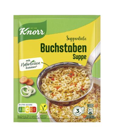Knorr Soup Love Letter Soup delicious noodle soup with natural ingredients 14x 3 plates 82 g (pack of 14)