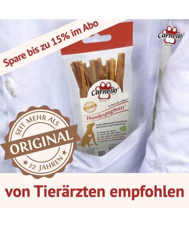Carnello Hundeleckerli - Grain-Free Dog Treats & Snacks | Dog Paghetti Delicacies (3 x 60g) - Premium Dog Chews - Buy Online on SooperMarket.com