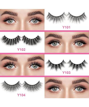 MAGEFY 24 Pairs Faux Mink Eyelashes - 4 Styles Natural & Dramatic False Lashes Pack for Women - Buy Online on SooperMarket.com