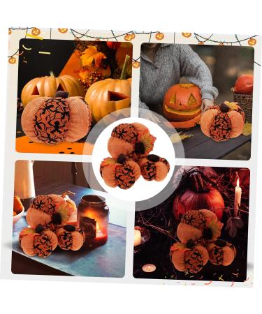 NAMOARLY 3pcs Halloween Decorations Home Decor Halloween Stuffed Pumpkin Halloween Layout Decor Pumpkin Adornment Halloween Scene Decor Pumpkin Decor Pumpkins Model Household Cloth Supplies Orange2 15X15X15CM - Buy Online on SooperMarket.com