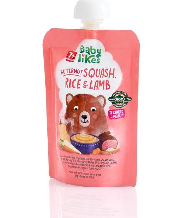 Organic Butternut Squash Rice and Lamb Baby Puree - 130g | Halal | 7+ Months - Buy Online on SooperMarket.com