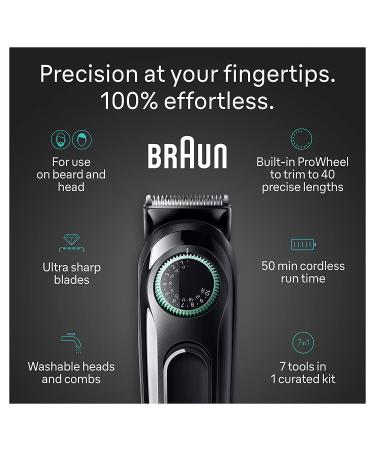 Braun Series 3 3470 All-in-One Style Kit for Men - 7-in-1 Trimmer with Ultra-Sharp Blade, 40 Length Settings, and Washable Design - Buy Online on SooperMarket.com