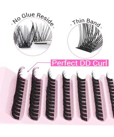Focipeysa Wispy Cluster Lashes 120pcs | D Curl Fluffy Individual Lashes 8-16mm | Natural Look DIY Eyelash Extensions - Buy Online on SooperMarket.com