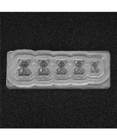 Demeras Silicone Mold Nail Art Nail Silicone Mold 14x10x1 Silicon Uv Nail Decoration Mold Nail Art Template Bear Pattern Decals Nail Diy Tools - Buy Online on SooperMarket.com