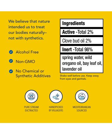 North American Herb & Spice OregaSpray - All-Natural Cleaner & Deodorizer - 4 oz - Non-GMO with Clove, Cumin, Lavender, Oregano - Buy Online on SooperMarket.com