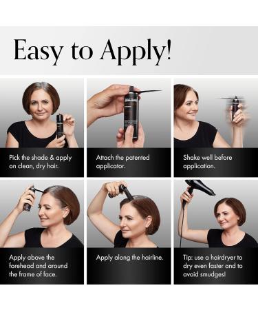 Buy Michel Mercier Hair Root Touch Up Spray - Dark Brown | Fast & Easy Grey Hair Concealer for All | Protects Hairline & Scalp Health - Buy Online on SooperMarket.com