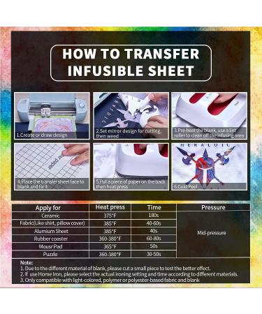 Watercolor Marble Infusible Transfer Ink Sheets - DIY Key Chain & T-Shirt Sublimation Paper Set (12 pcs, 12x4.5) - Buy Online on SooperMarket.com