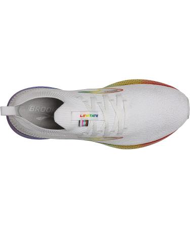 Brooks Levitate StealthFit 5 Men's Neutral Running Shoe - White/Oyster/Multi, Size 10.5 - Buy Online on SooperMarket.com