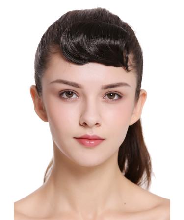 WIG ME UP - TYP-760-8 hairpiece bangs clip-in short straight curved micro bangs micro fringe brown