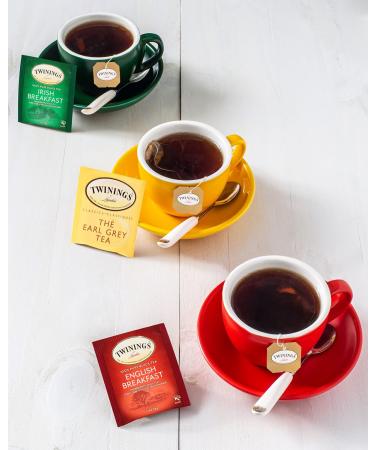 Twinings English Breakfast Individually Wrapped Tea Bags | Caffeinated Smooth Flavourful Robust Black Tea | 100 Count (Pack of 4) | Enjoy Hot or Iced Classic English Breakfast 100 Count (Pack of 4) - Buy Online on SooperMarket.com
