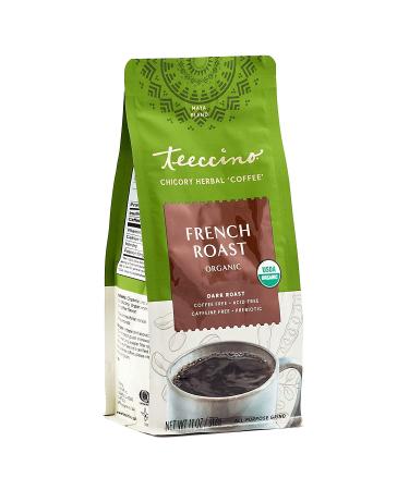 Organic French Roast Teeccino Chicory Herbal Coffee - Caffeine Free | 11 oz - Buy Online on SooperMarket.com