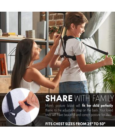 Posture Corrector for Women & Men - Effective & Comfortable Brace for Slouching - Clavicle Support - Discreet Design - Buy Online on SooperMarket.com