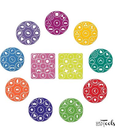 LUCY CLAY LC Disk 4 for Czextruder | Set of 9 Disks for Polymer Clay, Fondant, Pottery & Ceramic Crafts - Buy Online on SooperMarket.com