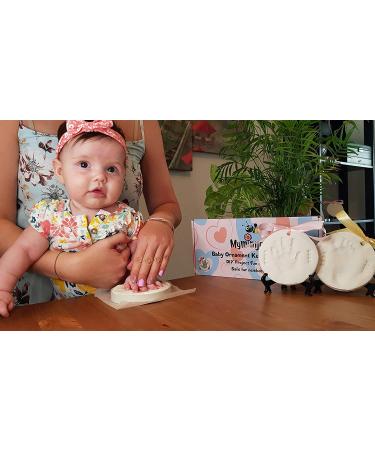 MyMiniJoy Baby Ornament Keepsake Print Kit - Handprint & Footprint Clay Casting - Personalized Gift for Boys and Girls - Buy Online on SooperMarket.com