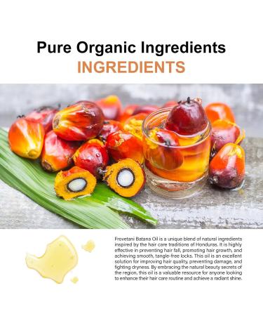 Organic Batana Oil for Hair Growth - 100% Natural Hair Mask & Scalp Treatment 120g for Repairing Damaged Hair & Skin - Buy Online on SooperMarket.com