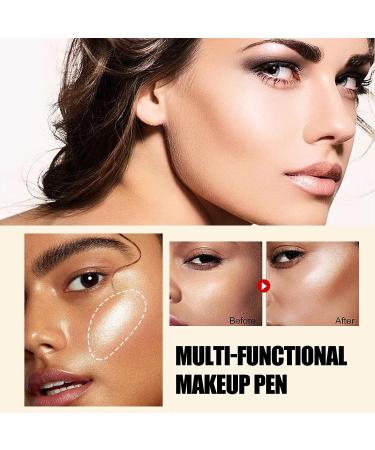 2 Color Contour Beauty Wand: Liquid Concealer & Highlighter Stick (Blush Peach & Highlight Pearl White) - Buy Online on SooperMarket.com