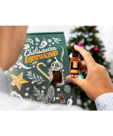 Mexican Tears Sharp Sauce Advent Calendar | 24 Unique Chili Sauces in Glass Bottles | Limited Edition 20ml Collection - Buy Online on SooperMarket.com