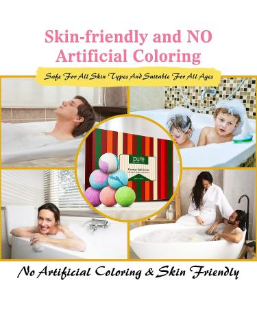 Indulge in Luxury with Natural Bath Bombs Gift Set - Relaxing Spa Balls Infused with Essential Oils & Shea Butter for Women & Kids! Sulfate & Paraben Free - Buy Online on SooperMarket.com